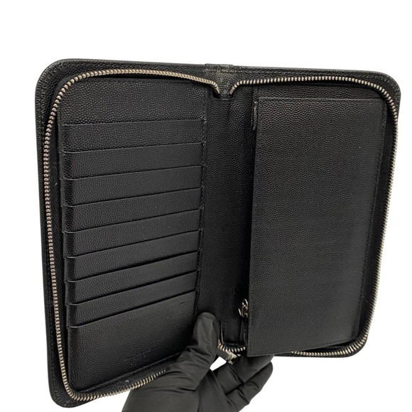 YVES SAINT LAURENT Black Leather Wallet - Picture 6 of 10